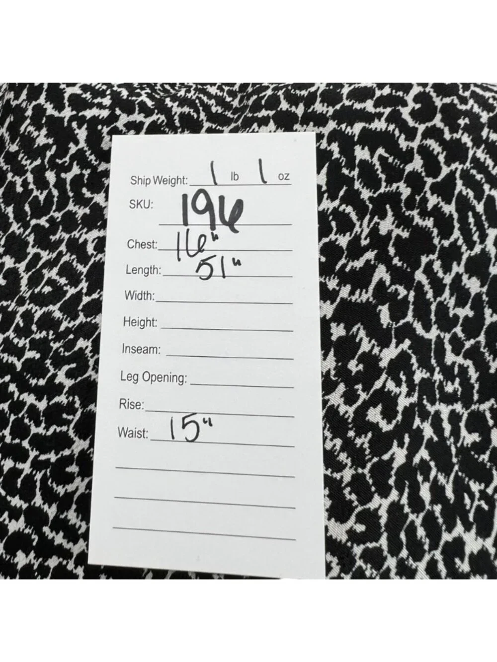 Anthropologie NWT Tina Flounced Midi Dress Black and White Leopard Print Size 14 - Picture 8 of 9